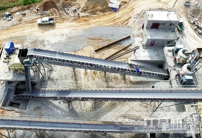 砂石生產(chǎn)現(xiàn)場鳥瞰圖 砂石生產(chǎn)現(xiàn)場鳥瞰圖