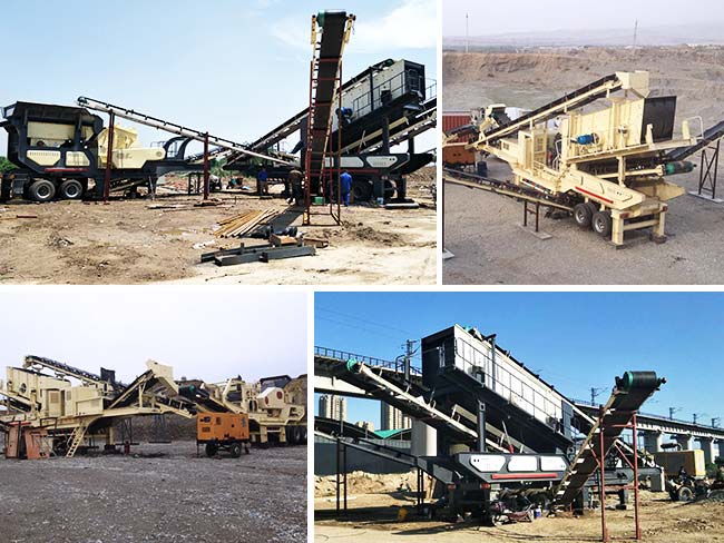 各種高科技建筑垃圾移動(dòng)破碎機(jī)現(xiàn)場(chǎng) 各種高科技建筑垃圾移動(dòng)破碎機(jī)現(xiàn)場(chǎng)