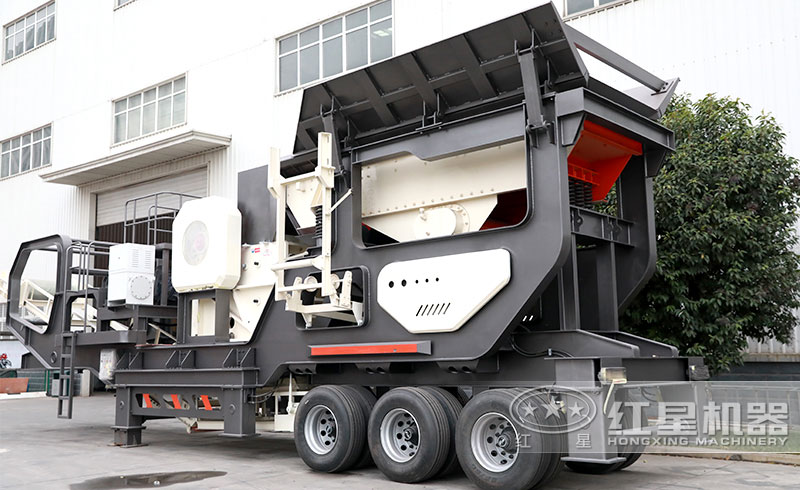 輪胎式建筑垃圾破碎機(jī)實拍