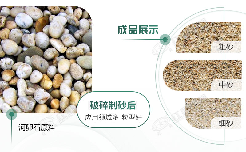 河卵石制沙劃算嗎？河卵石制沙機(jī)出來的沙商混站能用嗎？