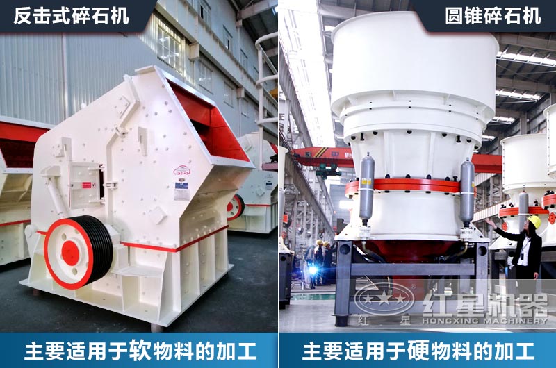 中細碎破碎設(shè)備該如何選？以常見的圓錐破和反擊破對比來為您分析