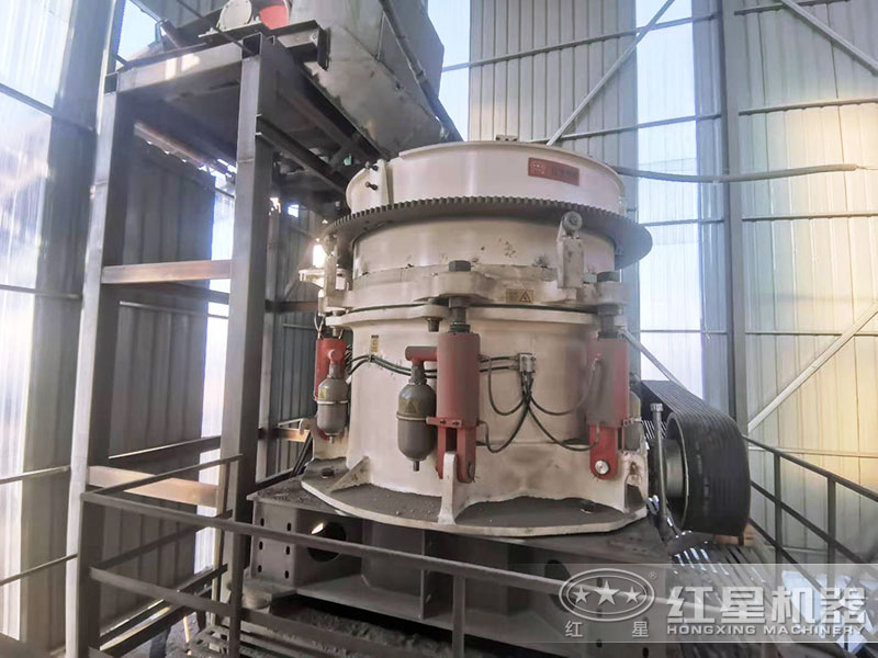 砂石生產(chǎn)線圓錐機(jī)作業(yè)現(xiàn)場(chǎng)實(shí)拍