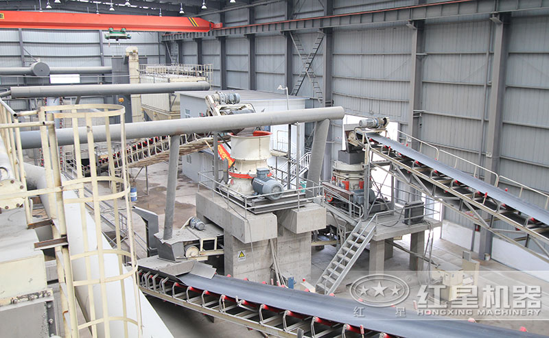 圓錐碎石機(jī)產(chǎn)量高，生產(chǎn)線必備設(shè)備