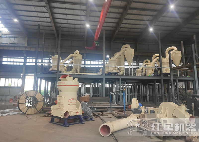 磨粉生產(chǎn)線中給料機、提升機現(xiàn)場安裝圖