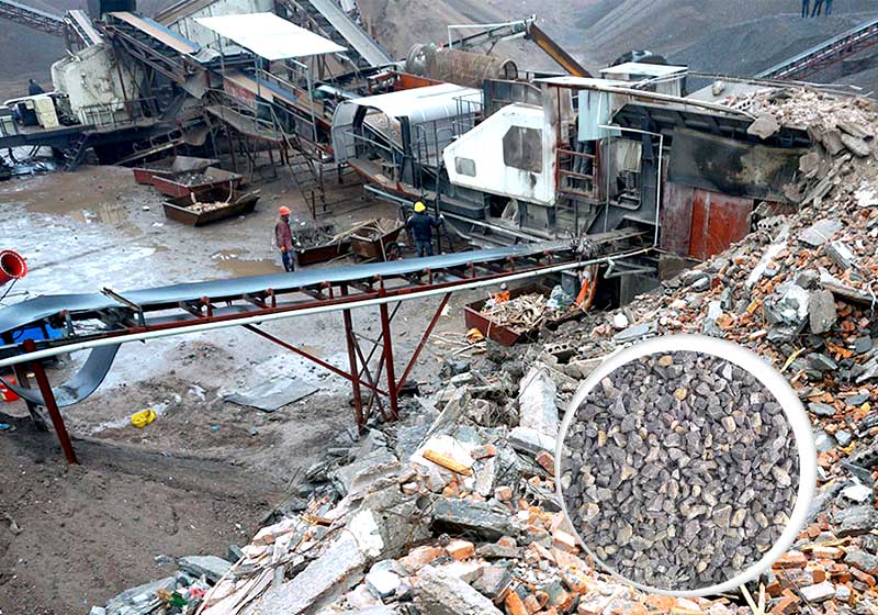 紅星移動式破碎機，出料粒型好