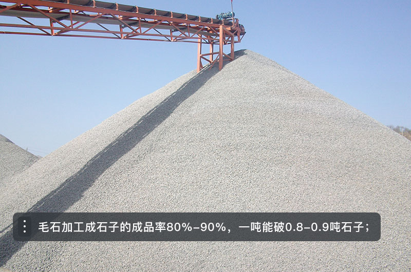 毛石破碎機型號及價格，一方毛石打出多少方碎石